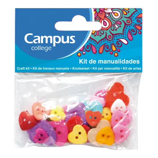 Kit de Manualidades Botões Coração – Campus