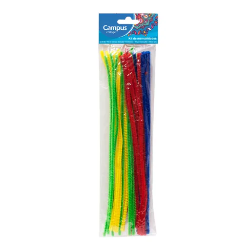 Kit de Manualidades Chenille Cores Sortidas 6x300 mm – Campus