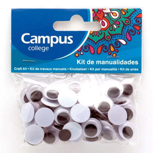 Kit de Manualidades Olhos Móveis 15 mm – Campus College