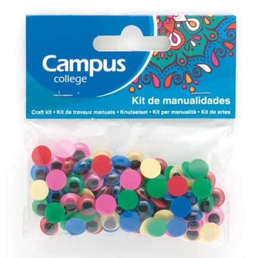 Kit de Manualidades Olhos Coloridos 10 mm – Campus