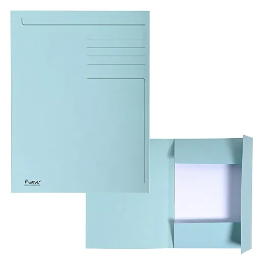 Dossier Cartolina Exacomp A4 3 Abas Azul