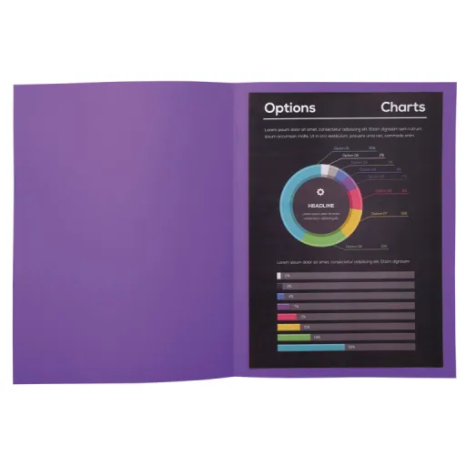 Dossier Cartolina Exacompta A4 220G Violeta