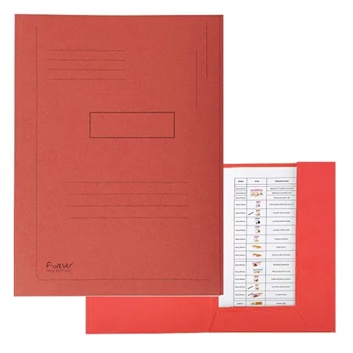 Dossier Cartolina Exacompta A4 2 Abas Vermelho 280grs