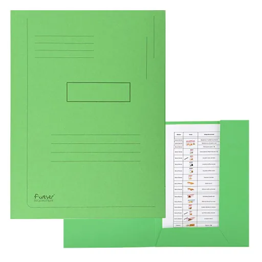 Dossier Cartolina Exacompta A4 2 Abas Verde
