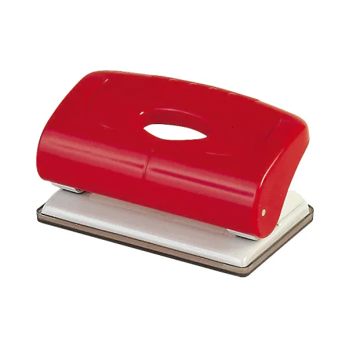 Furador 160 Metálico Vermelho 10 Folhas - Plus 