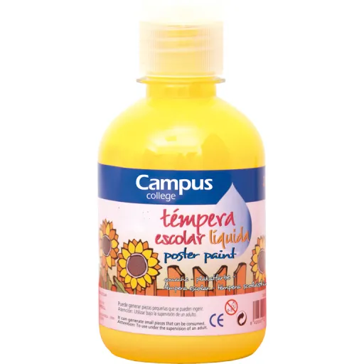 Tinta para Dedos 250GR Amarelo - Campus