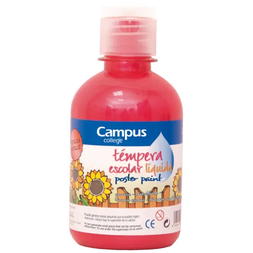 Tinta para Dedos 250GR Vermelho Metálico - Campus