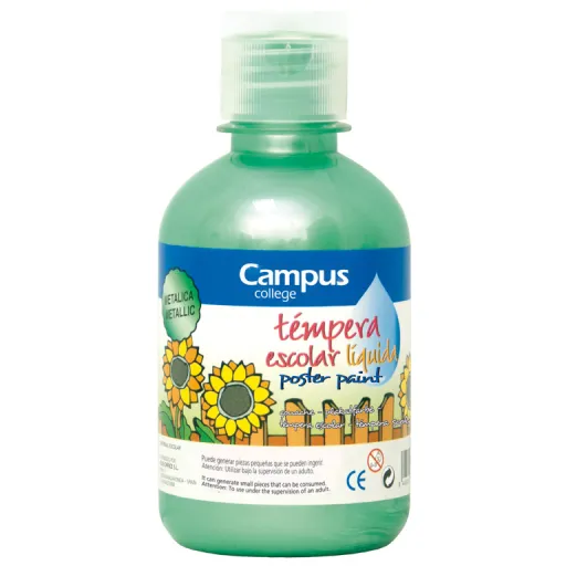 Tinta para Dedos 250GR Verde Metálico - Campus