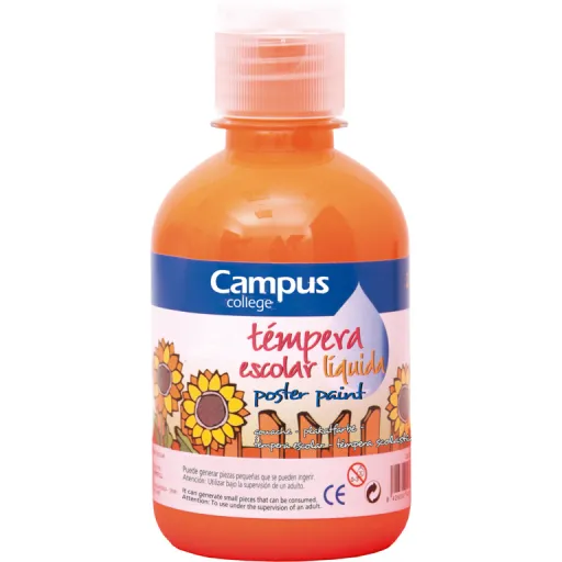 Tinta para Dedos 250GR Laranja - Campus