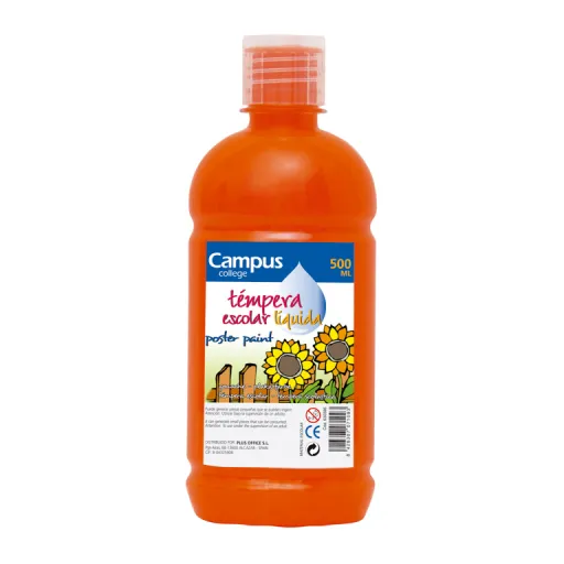 Tinta para Dedos Campus 500GR Laranja - Campus