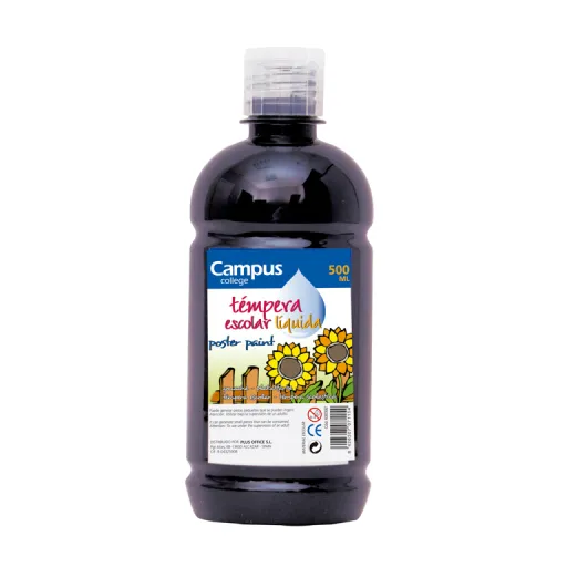 Tinta para Dedos Campus 500GR Preto - Campus
