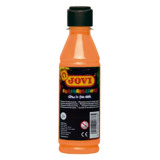 Tinta para Dedos Líquida Jovi 250ML Fluorescente Laranja - Jovi