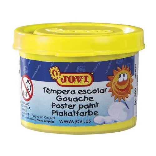 Tinta para Dedos Amarelo Limão 40CC 5 Unid. – Jovi