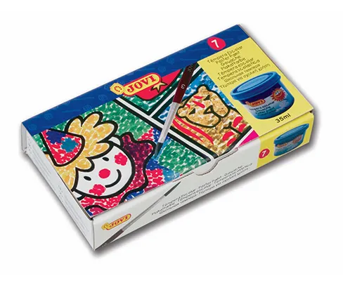 Tinta Guaches Cores Sortidas 35ML 7 Unid. com Pincel – Jovi