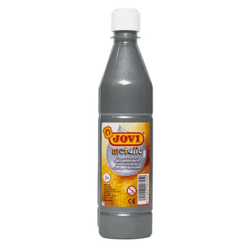Tinta para Dedos Líquida Prateada 500ML – Jovi