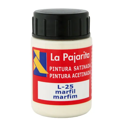 Tinta Plástica e Vinílica Marfim 35ML 6 Unid. – La Pajarita