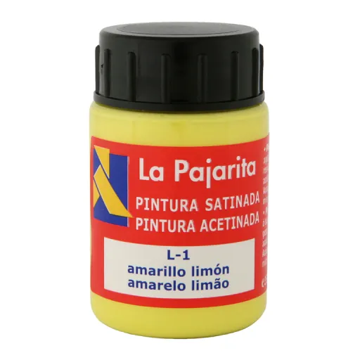 Tinta Plástica e Vinílica Amarelo Limão 35ML 6 Unid. – La Pajarita