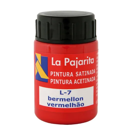 Tinta Plástica e Vinílica Vermelho 35ML 6 Unid. – La Pajarita