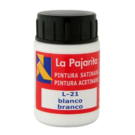 Tinta Plástica e Vinílica Branco 35ML 6 Unid. – La Pajarita
