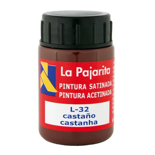 Tinta Plástica e Vinílica Castanho 35ML 6 Unid. – La Pajarita