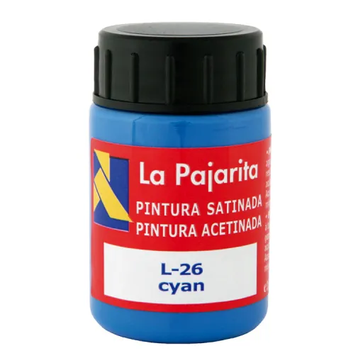 Tinta Plástica e Vinílica Cyan 35ML 6 Unid. – La Pajarita