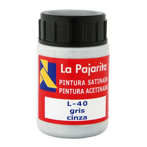 Tinta Plástica e Vinílica Cinza 35ML 6 Unid. – La Pajarita