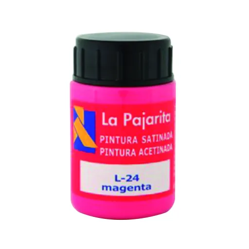 Tinta Plástica e Vinílica Magenta 35ML 6 Unid. – La Pajarita