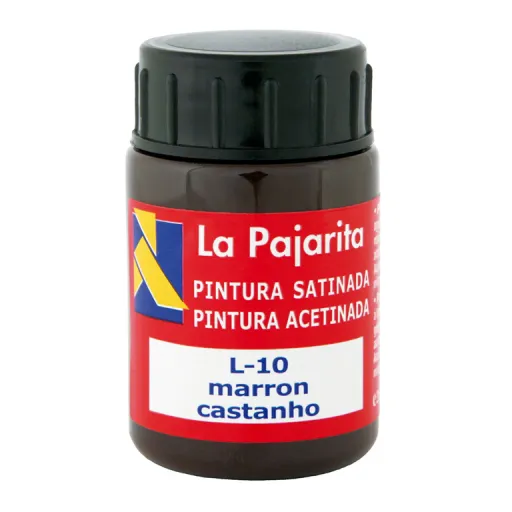 Tinta Plástica e Vinílica Castanho 35ML 6 Unid. – La Pajarita