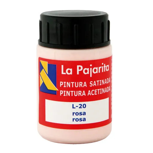 Tinta Plástica e Vinílica Rosa 35ML 6 Unid. – La Pajarita