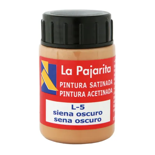 Tinta Plástica e Vinílica Líquida La Pajarita 35ML Siena Escuro 6 Un - La Pajarita