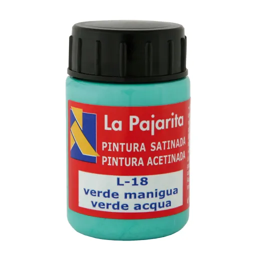 Tinta Plástica e Vinílica Líquida La Pajarita 35ML Verde Manig 6 Un - La Pajarita