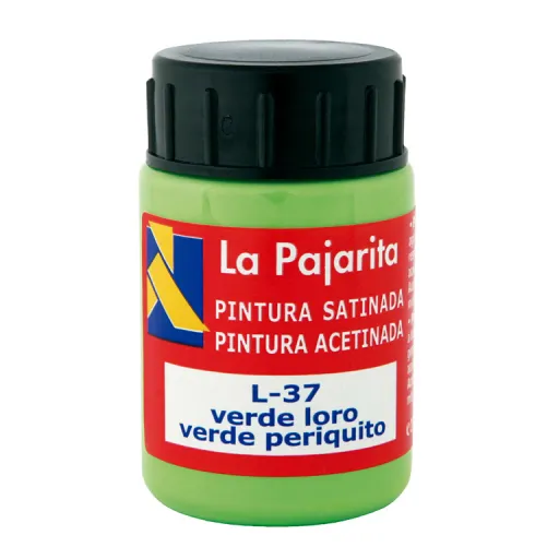 Tinta Plástica e Vinílica Líquida La Pajarita 35ML Verde Loro 6 Un - La Pajarita