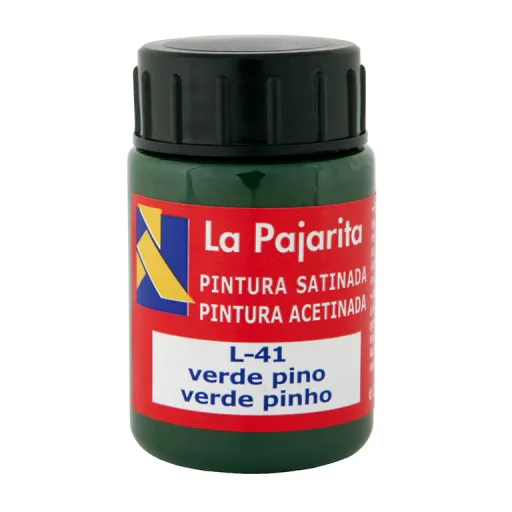 Tinta Plástica e Vinílica Líquida La Pajarita 35ML Verde Pinho 6 Un - La Pajarita