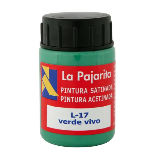 Tinta Plástica e Vinílica Líquida La Pajarita 35ML Verde Vivo 6 Un - La Pajarita