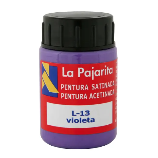 Tinta Plástica e Vinílica Líquida La Pajarita 35ML Violeta 6 Un - La Pajarita