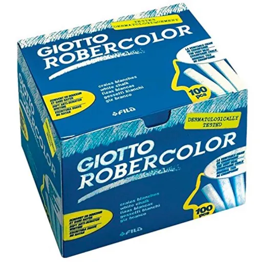 Giz Branco Antipó Robercolor – Caixa 100 Unidades – Fila
