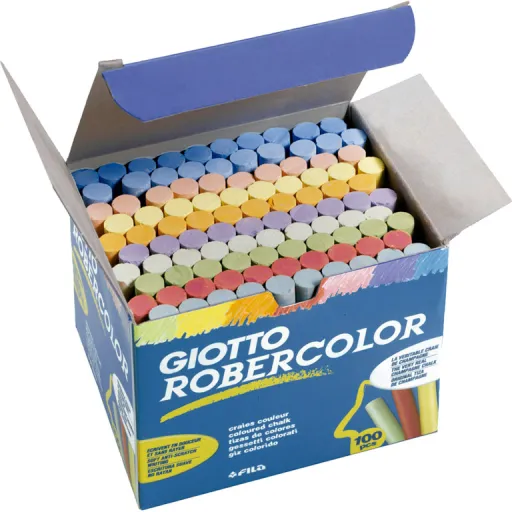 Giz Antipó Cores Sortidas Robercolor – Caixa 100 Unidades – Fila