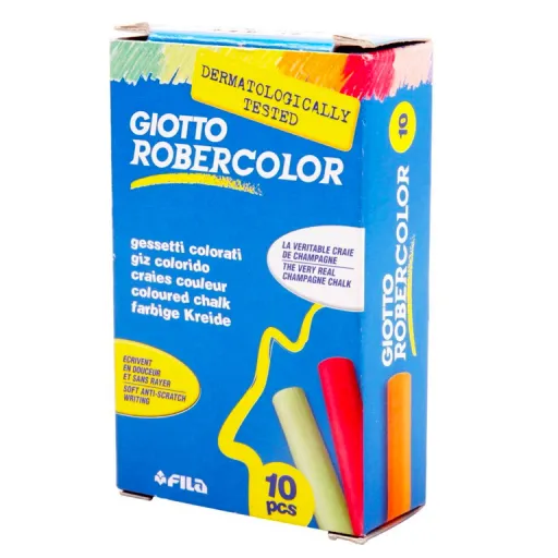 Giz Antipó Cores Sortidas Robercolor – Caixa 10 Unidades – Fila