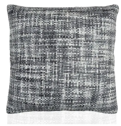 Almofada Cinza e Branco 45x45 cm