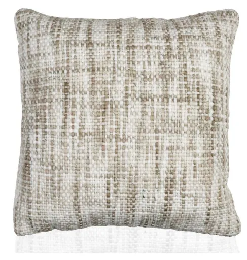 Almofada Decorativa Branco e Bege
