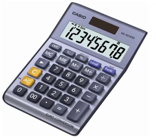 Calculadora Casio de 8 Dígitos Conversor de Divisas