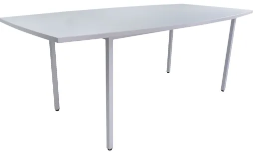 Mesa de Reunião 1600x1000mm Econ Curve - Riva