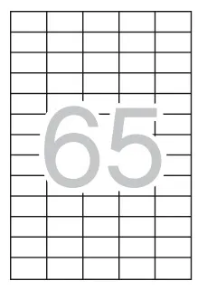 Etiquetas Autocolantes 38x21,2 mm 25 Folhas Apli
