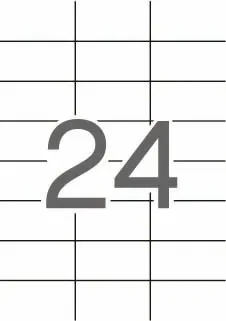 Etiquetas Autocolantes 70x37 mm 25 Folhas Apli