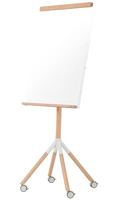 Bi Office - Quadro Branco Tripé Flip Chart com Rodas 70x104 cm Giro Archyi
