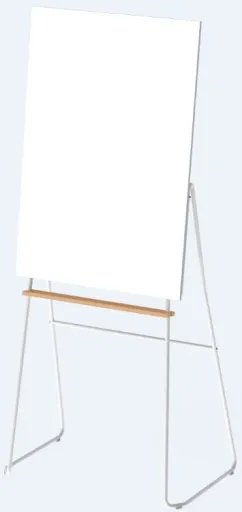 Bi-Office - Quadro Branco Magnético Tripé 70x104 cm Flip Chart Curvo Archyi