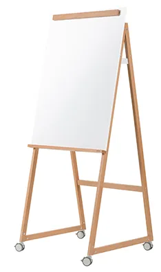 Bi Office - Quadro Branco Tripé Flip Chart com Rodas 75x106 cm Angolo Archyi