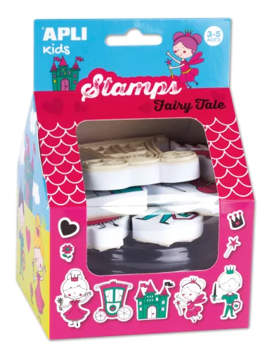 Conjunto de Carimbos e Tintas - Fairy Tale Kids Apli