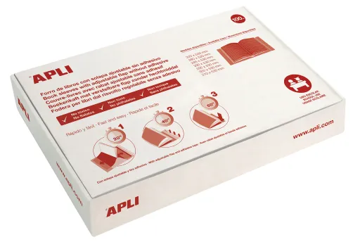 Capa Forra Livros Ajustável Transparente 310mm 100 Un. – Apli