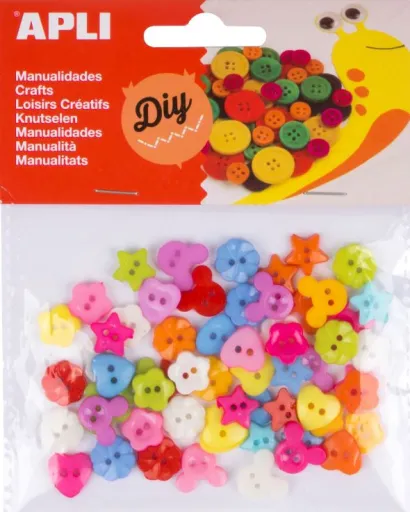 Kit Manualidades – Botões de Plástico – Apli